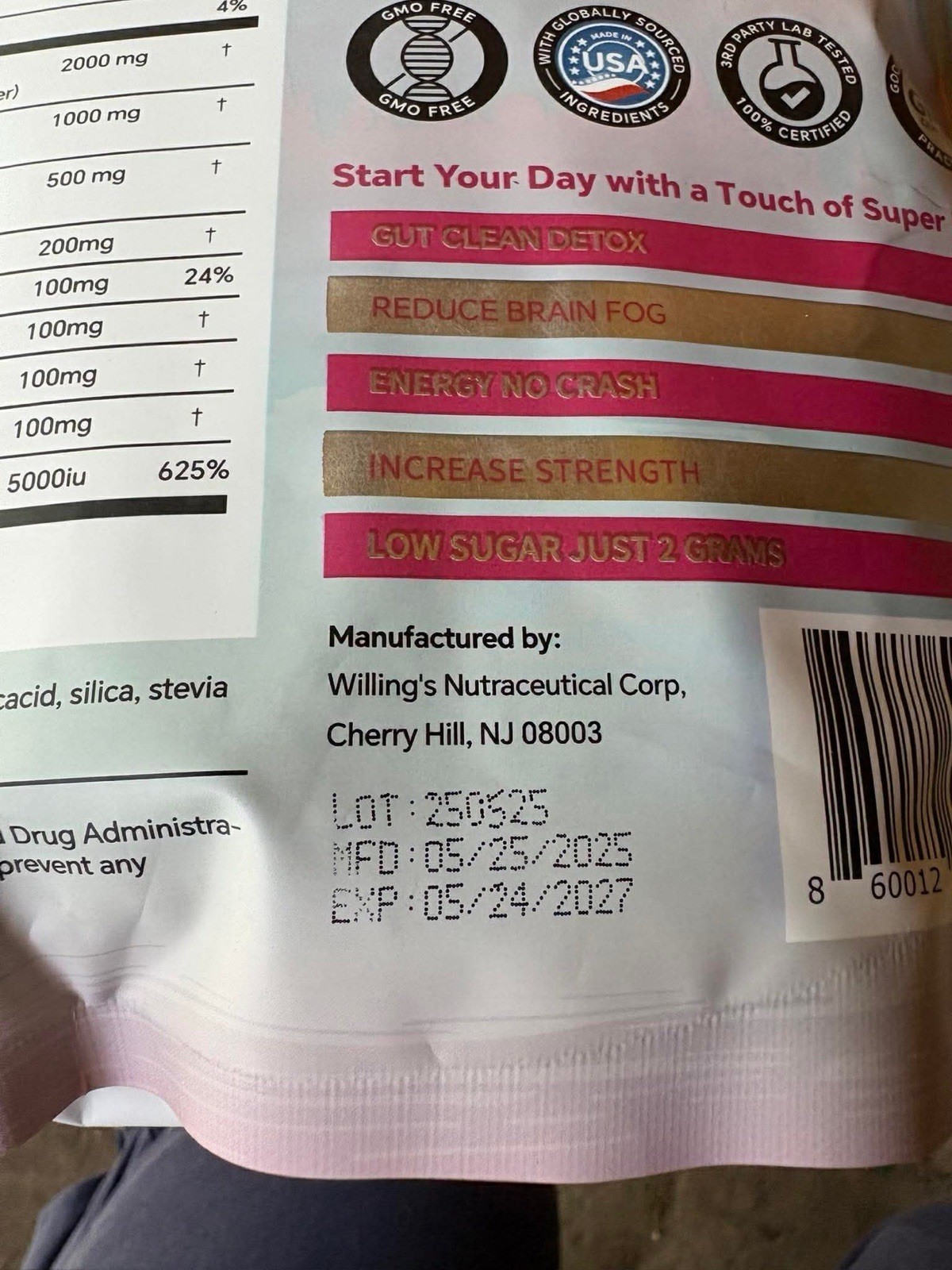 Super Yerba Instant Mate Tea Powder Pure Natural Tea No Additives 30 packets