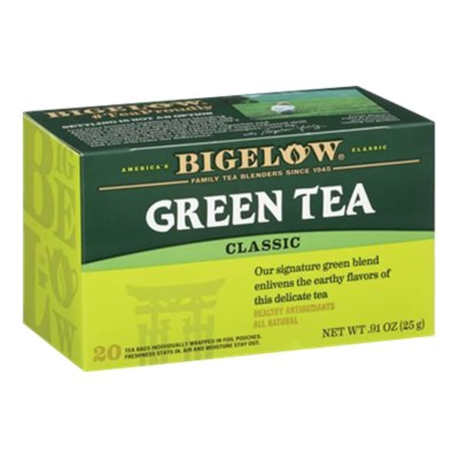 28 Count Bigelow Gluten Free Green Tea Bags – Perfect for Relaxation Anytime