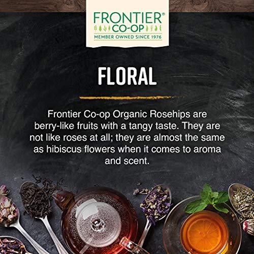 Frontier Co-op Organic Whole Rosehips Dried 1 Pound for Tea Jam Skincare