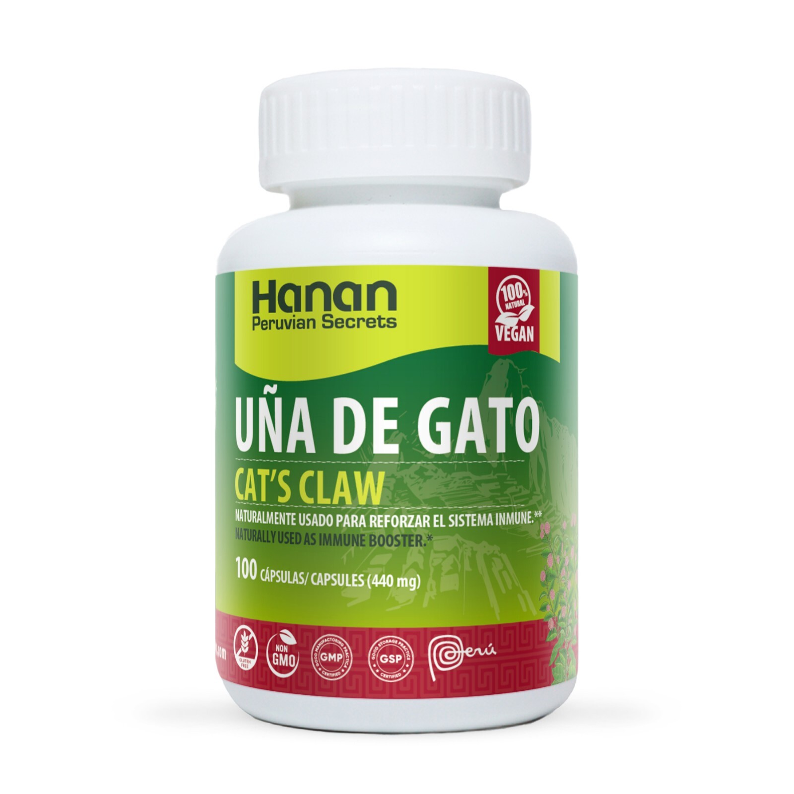 Hanan Uña de Gato Cat’s Claw | 100 Capsules | Naturally Aids in Supporting Healt