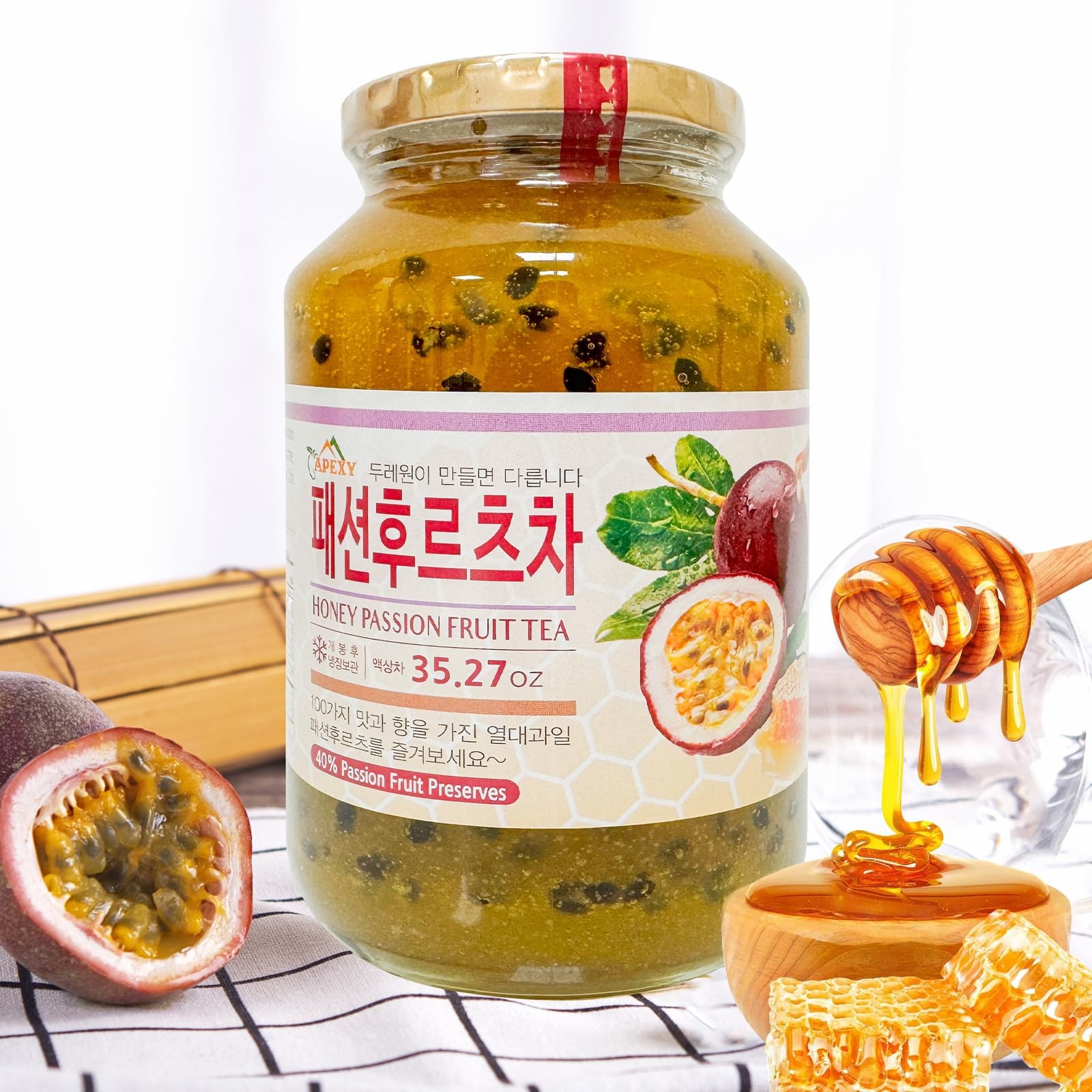 Authentic Korean Honey Passion Fruit Tea, Passionfruit Puree , Just Add Hot W…