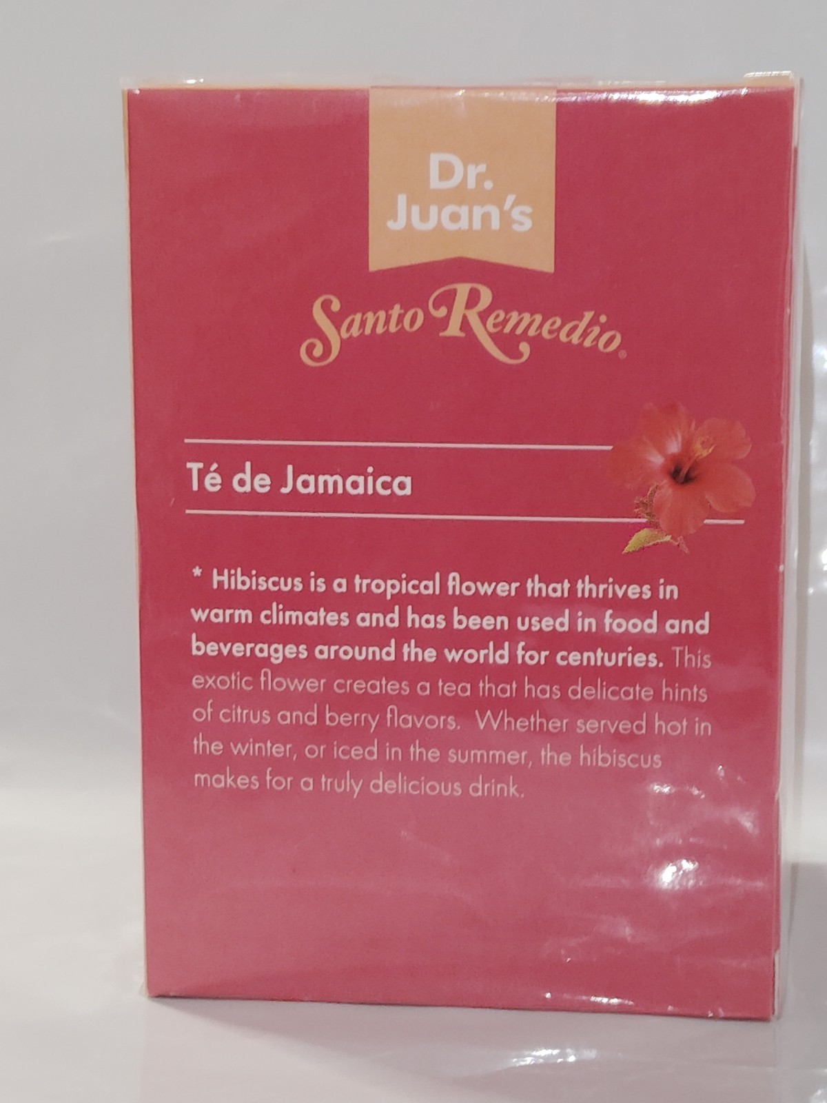 Dr Juan’s Santo Remedio Te De Jamaica Hibiscus Antioxidant Tea Bags 24 Count