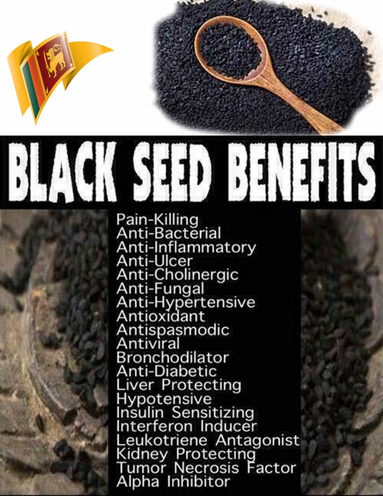 100% Organic Ceylon Black Cumin Seeds,50g,100g, 150g, 200g Kalu Duru ( Kalonji)