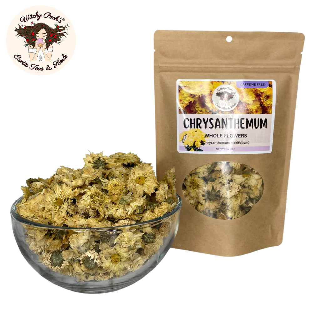 Witchy Pooh’s Chrysanthemum Tea – Whole Flowers, Caffeine Free
