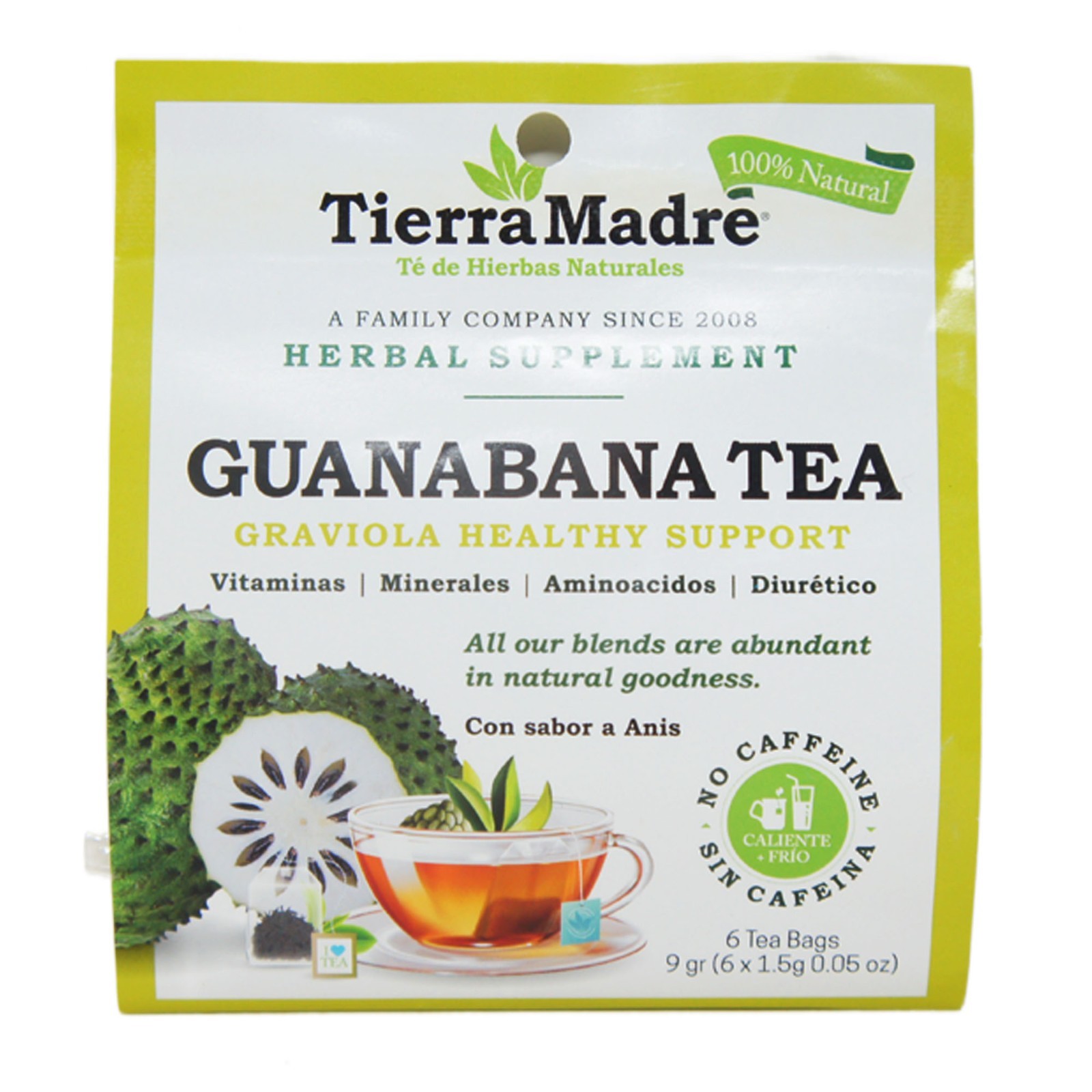 Tierra Madre Guanabana Tea 6 Pack – Natural Herbal Wellness & Immune Support