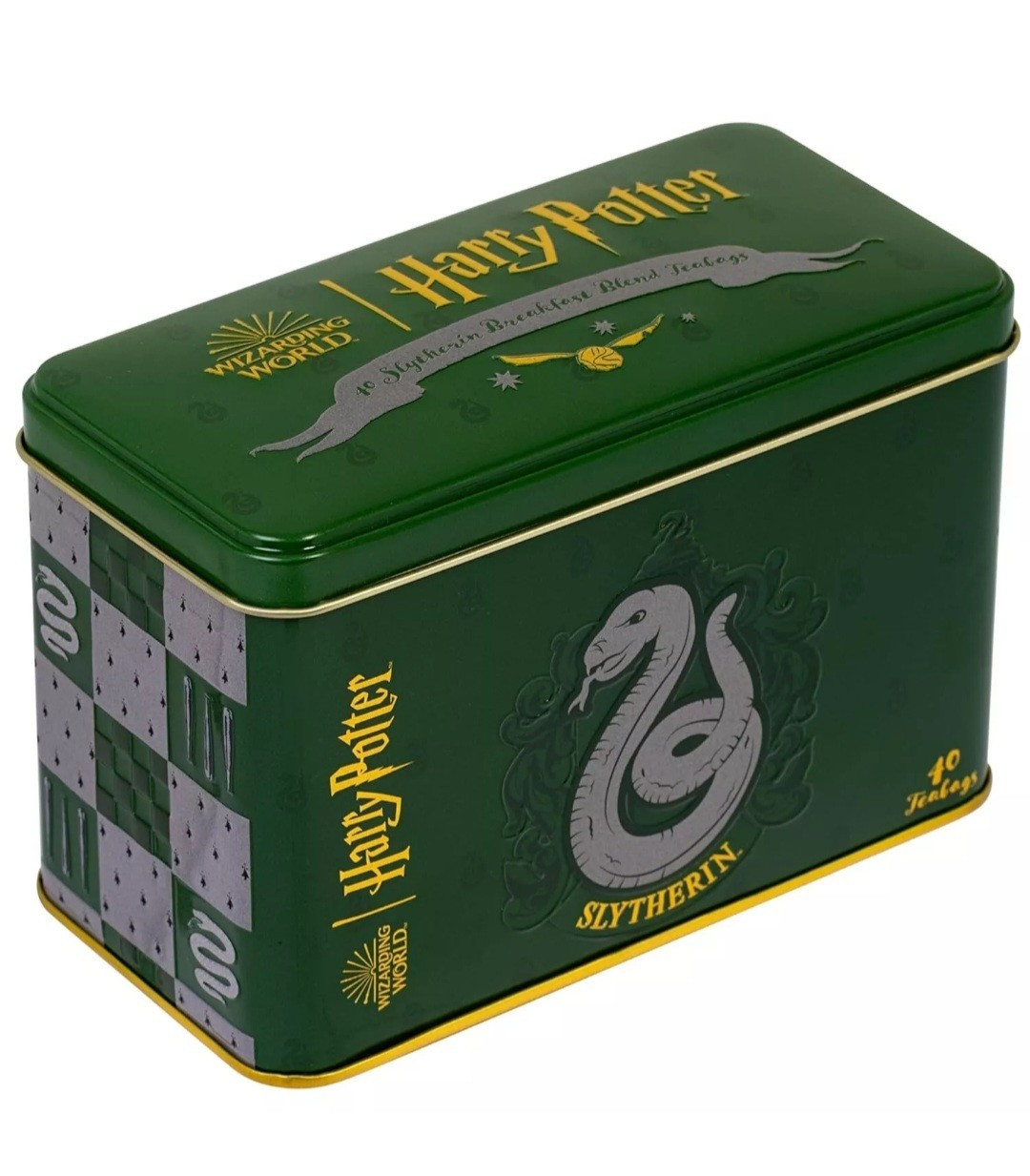 Harry Potter Slytherin Tin, 40 English Breakfast Blend Tea Bags – BRAND NEW!!!