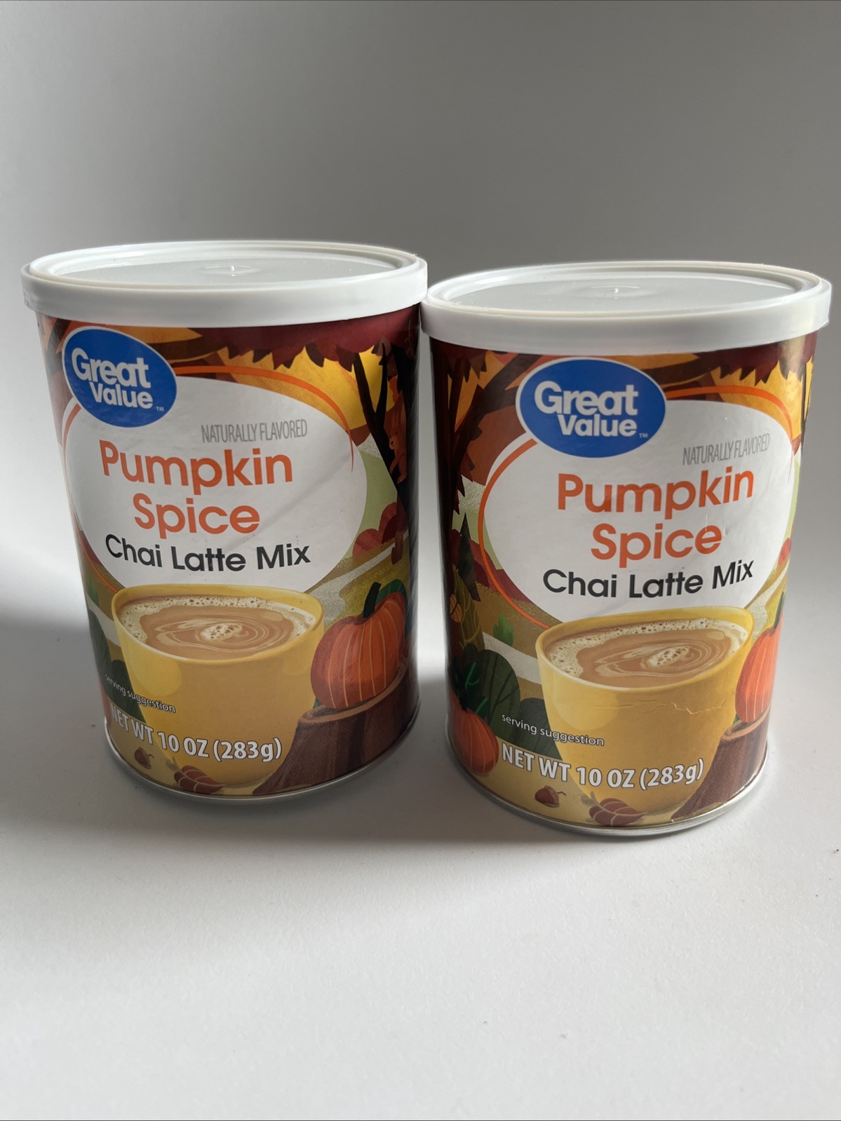2 Great Value Pumpkin Spice Chai Latte Mix 10oz – Limited edition