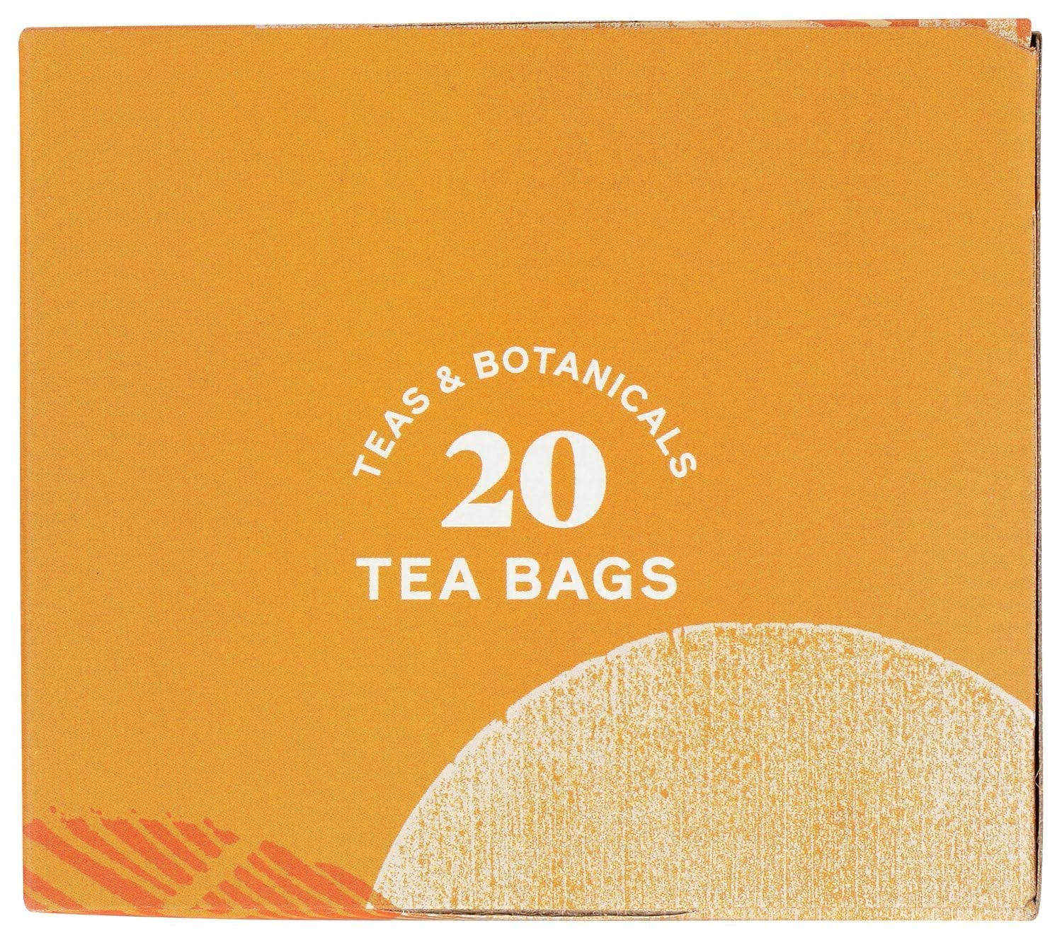 Decaf Organic Ginger Peach Black Tea Bags – Refreshing 20 Count for Anytime