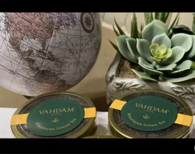 2x Vahdam Himalayan Pure Green Tea Loose Leaf .88oz Sealed EXP 02/2025