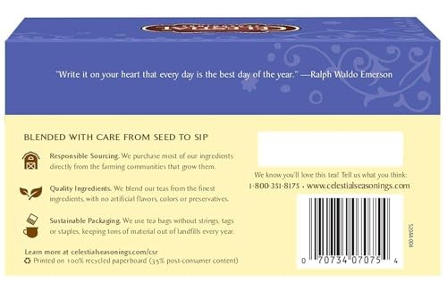 Celestial Seasonings Herb Tea True Blueberry 20 Bag (Pack Of 2)