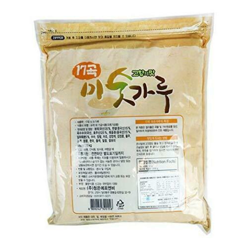 Korean 17 Roasted Grains Powder (Misugaru) 2.2 Pound Mixed Grains Tea
