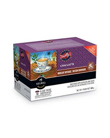 Keurig Timothy’s Chai Latte K-Cup Pods, 12-pk, 168g, (Imported from Canada)