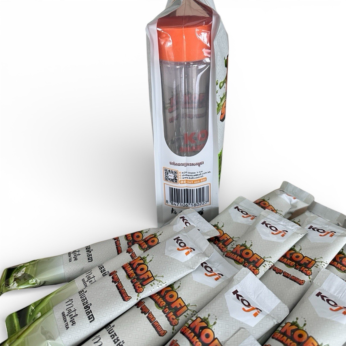 KOFI Shake ‘n Ice Match Green Tea (15 sticks x 35g) ផលិតផលរបស់ប្រទេសកម្ពុជា