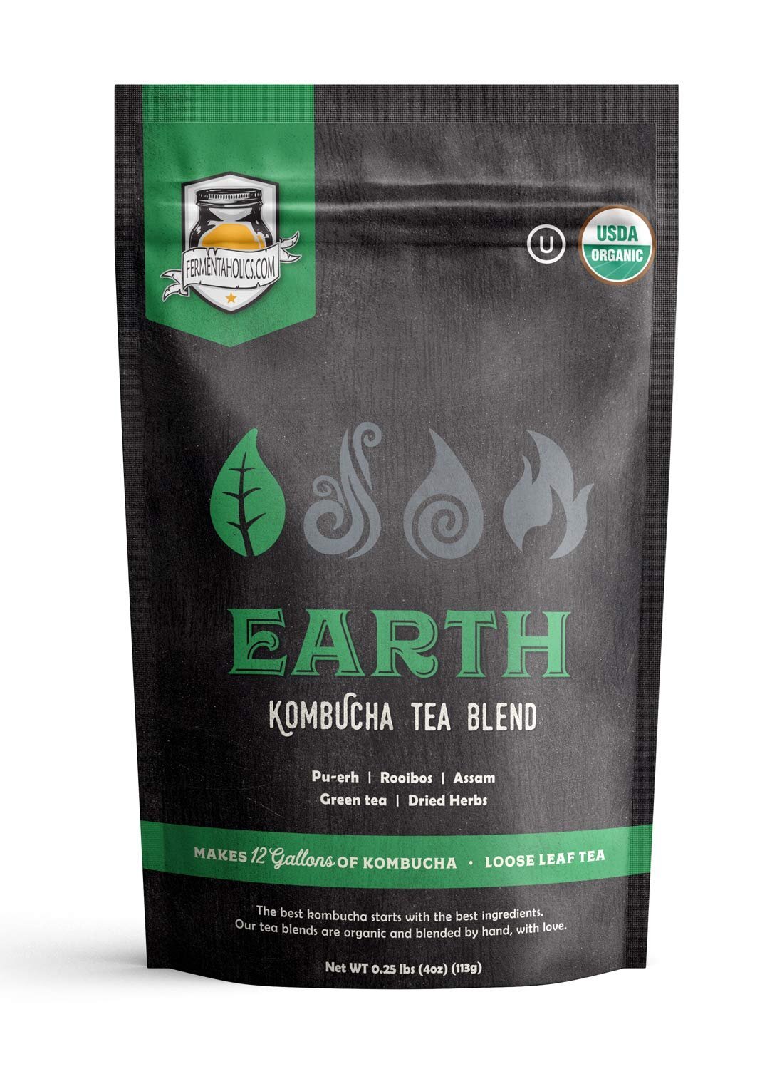 Earth Blend, Element Kombucha Tea Blends – Perfect for Brewing Kombucha