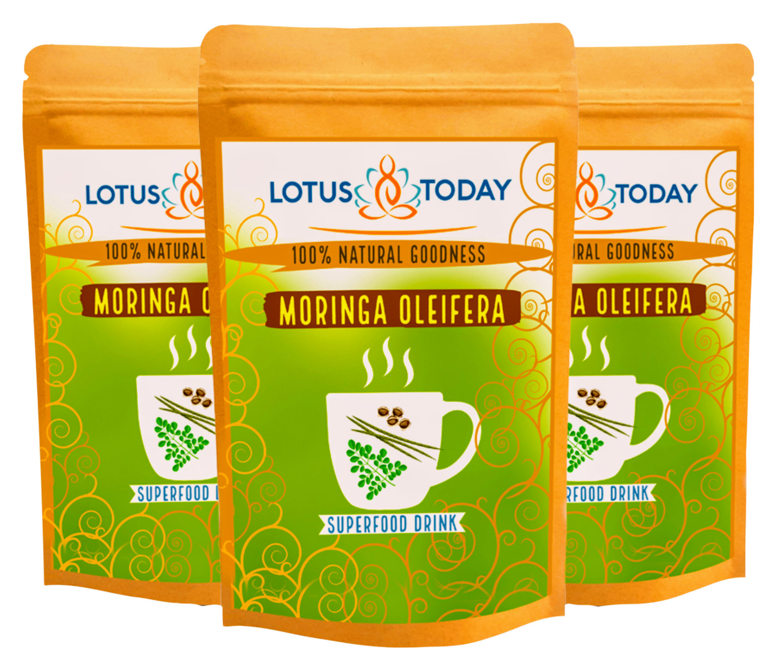 Pure Moringa leaves – Cut leaves for salads, smoothies and herbal tea – 300grams