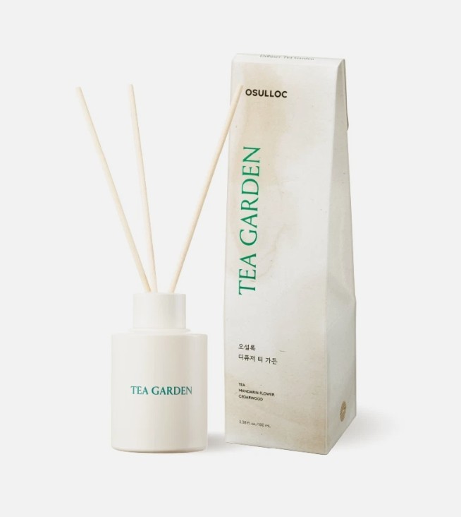Osulloc Tea Garden Diffuser 100ml Jeju Green Tea Mandarin Flower Cedarwood Scen