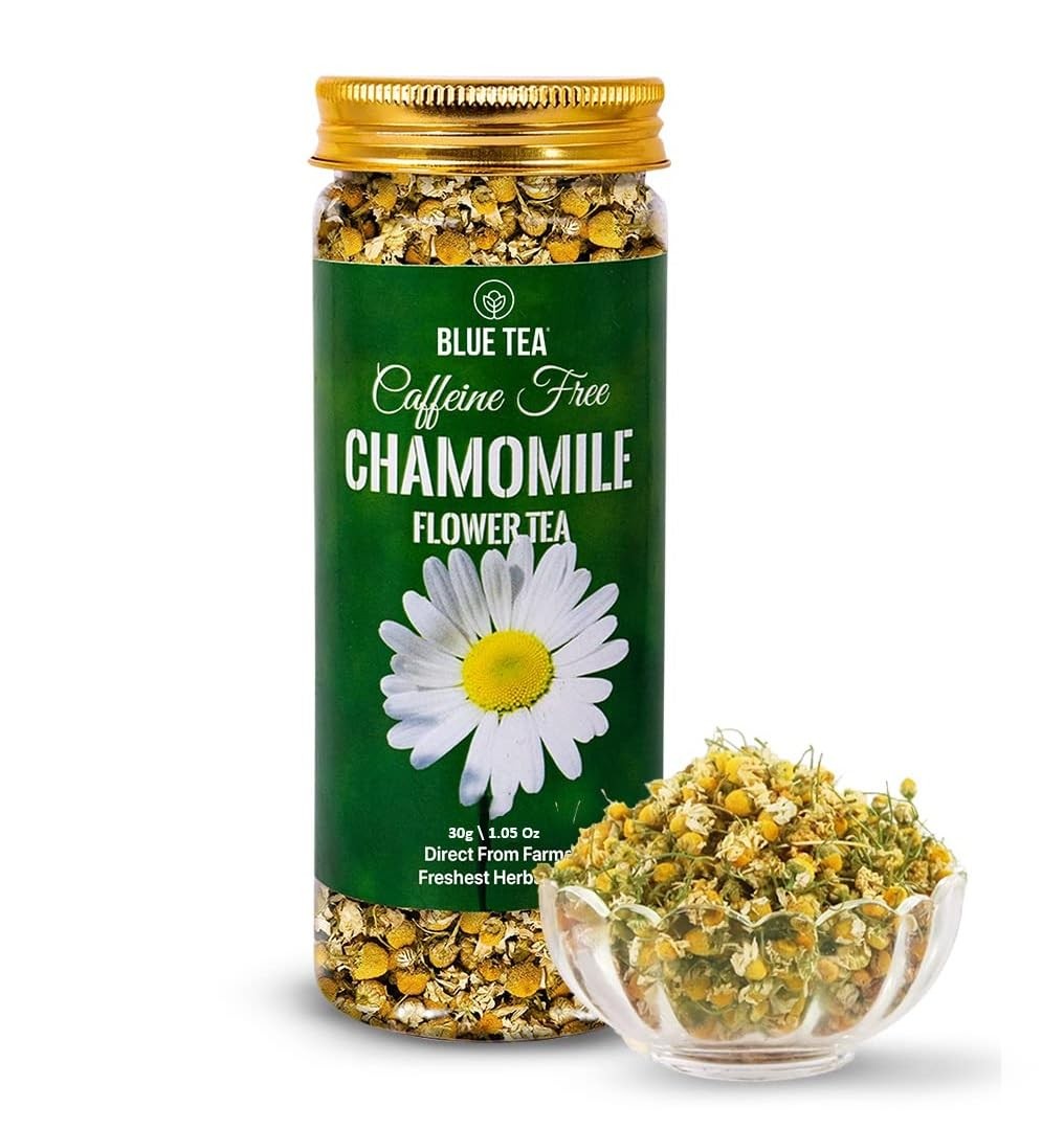 Blue Tea Chamomile Flower Tea 30 Cups Capicity 30g