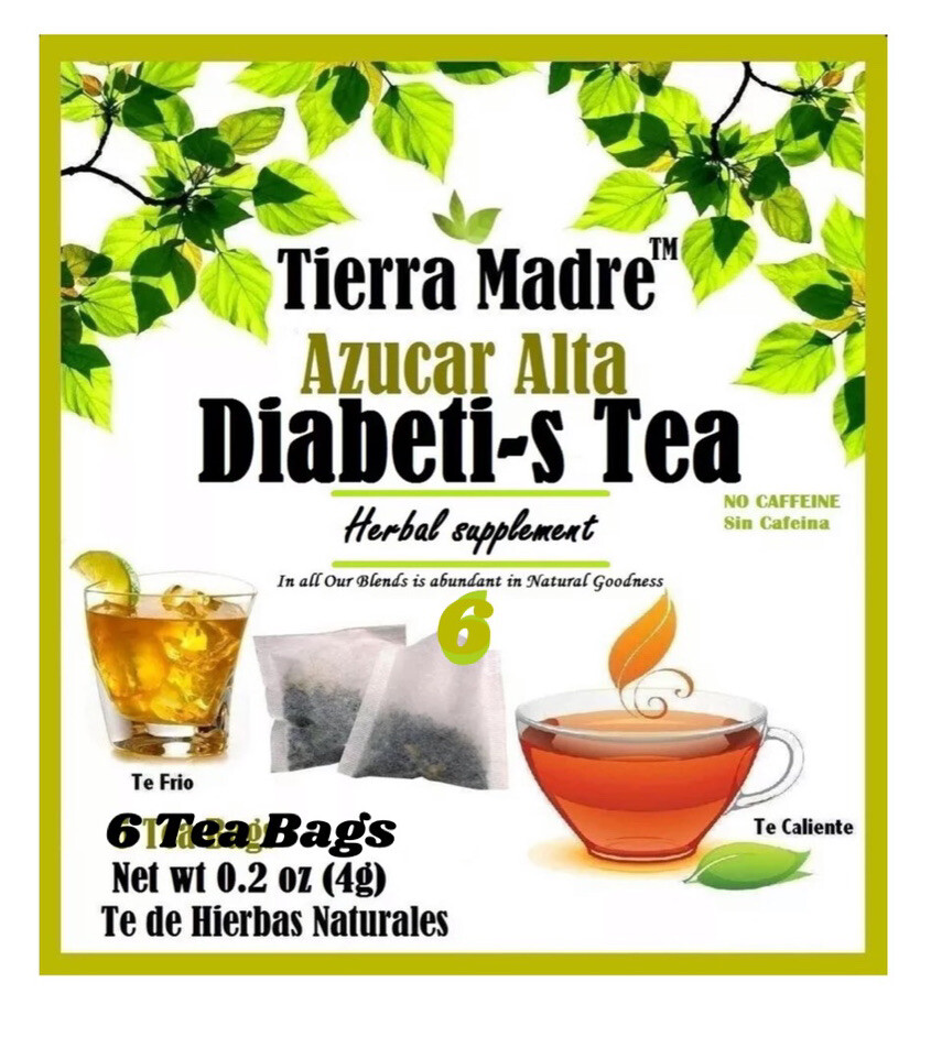 Tierra Madre,Diabeti~S TEA Herbal Supplement, Azucar Alta Tea (12 Tea Bags)