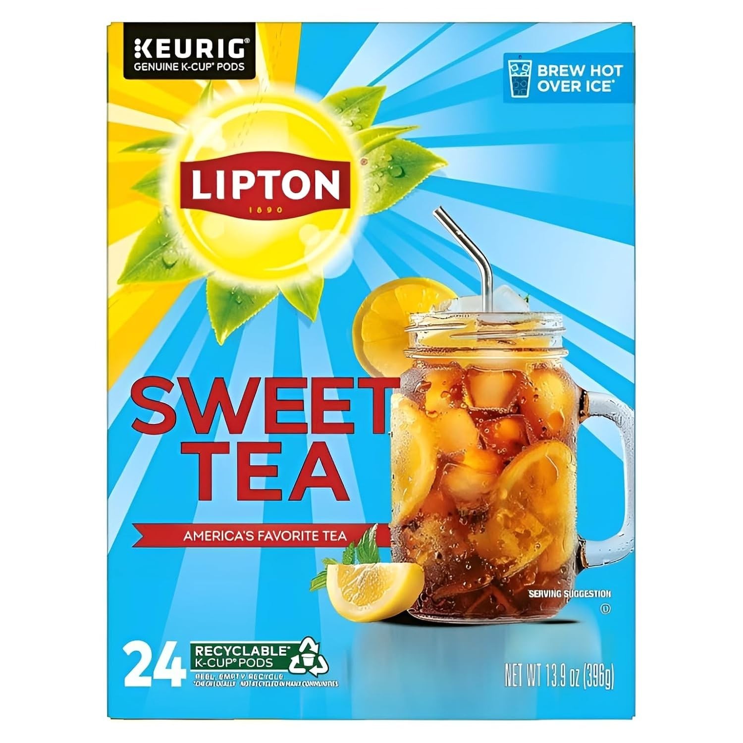 Lipton Southern Sweet Iced Tea 22 to 132 Count Keurig K cups Pick Size FREE SHIP