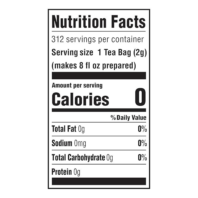 Liptons Black Tea Bags,HOT or ICED, 312 Count, Individually Wrapped, 24.9 oz