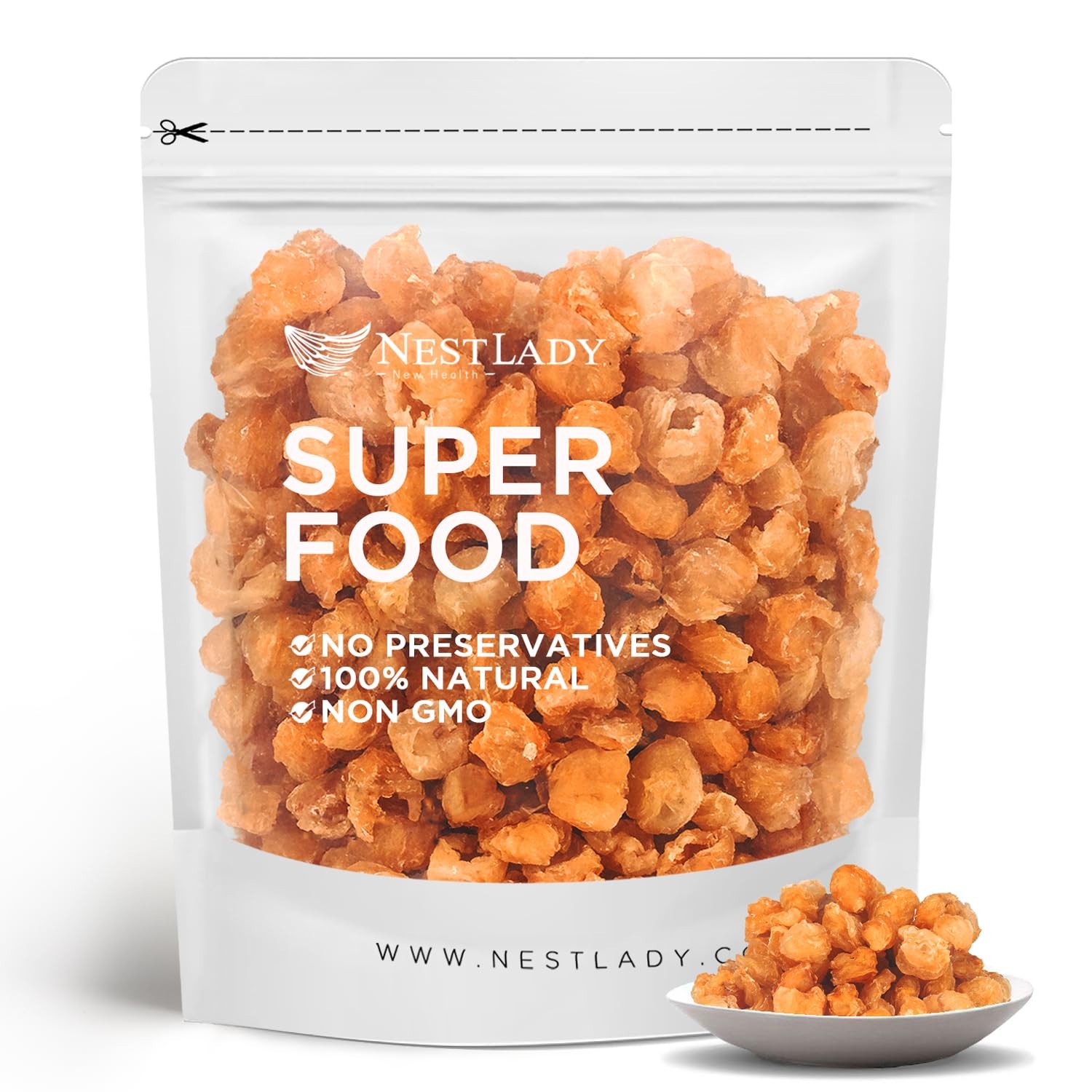 NESTLADY Natural Dried Longan ,100% fruit Meat ,桂圆,No Sugars , Used in teas, …