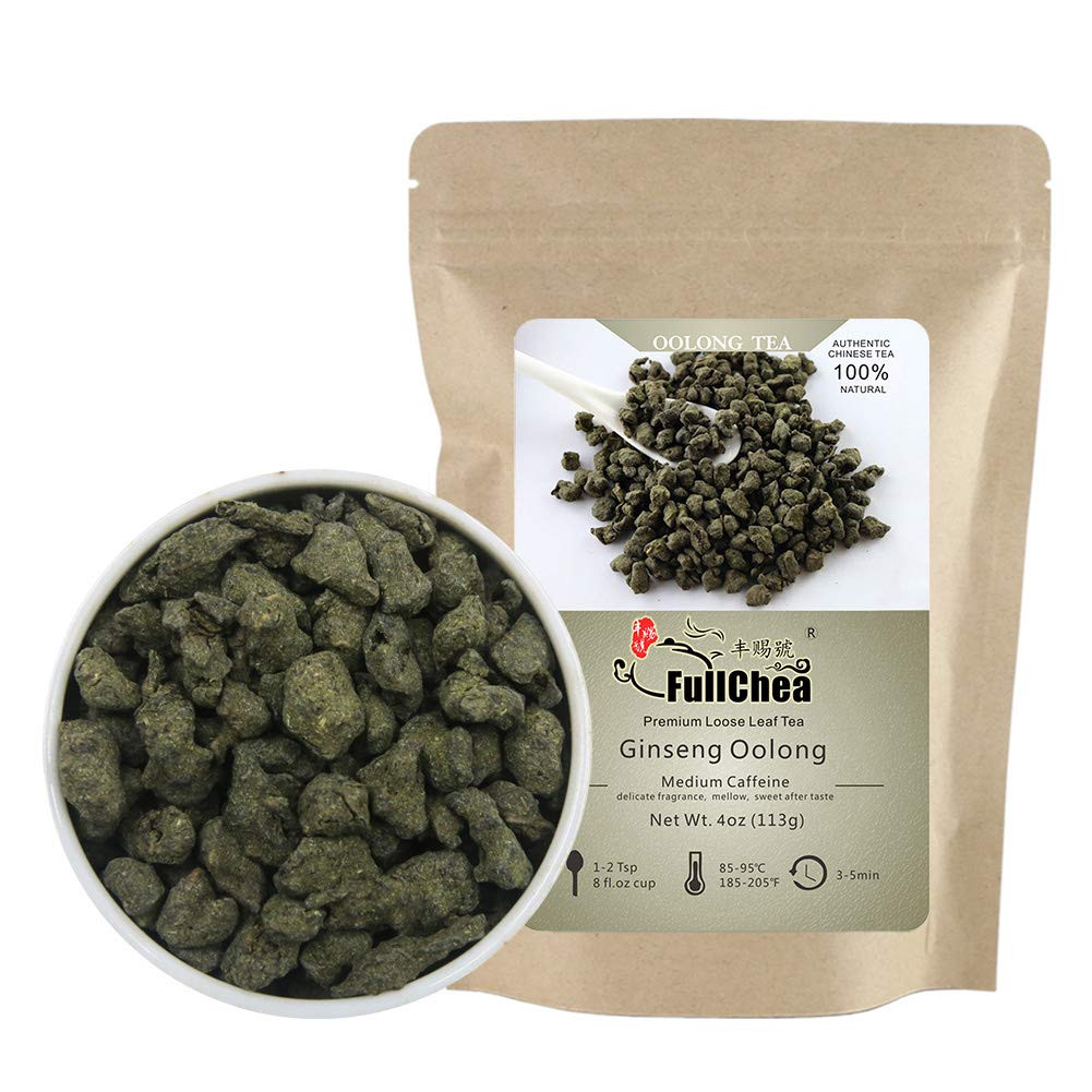 Ginseng Oolong Tea Loose Leaf 4oz Imperial Ren Shen Natural Aroma