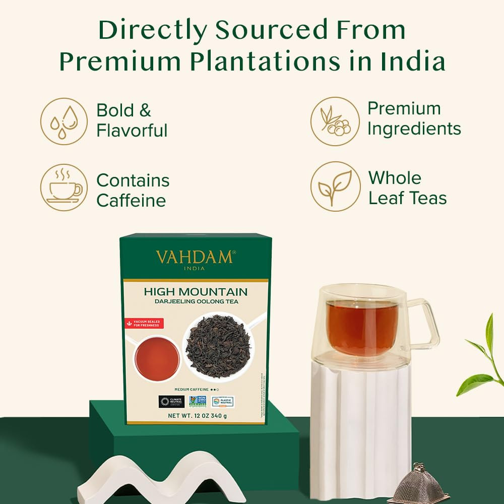 , High Mountain Oolong Tea Leaves from Himalayas – 340G/12Oz (170 Cups) High Ele