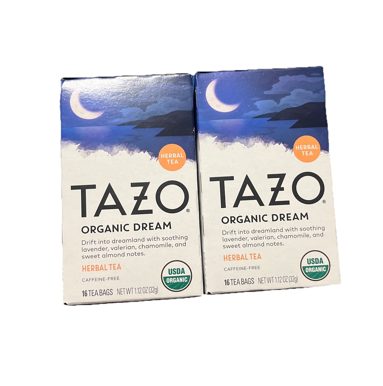 2x Tazo Regenerative Organic Dream Herbal Tea 16 Tea Bag Sleep New BB05/2027