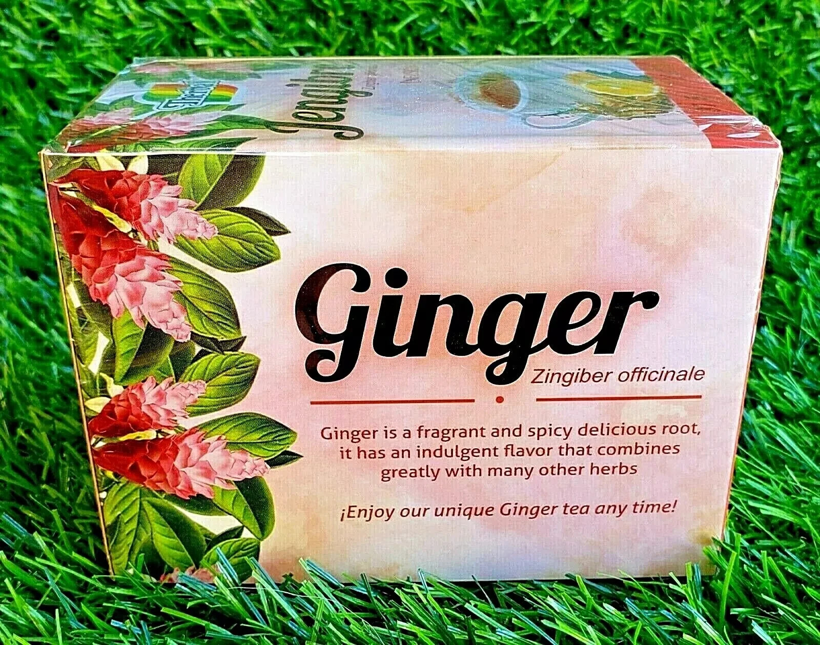 3 Boxes Te de Jengibre Ginger Tea (Zingiber officinale) 75 Bags 0.05oz Black Tea