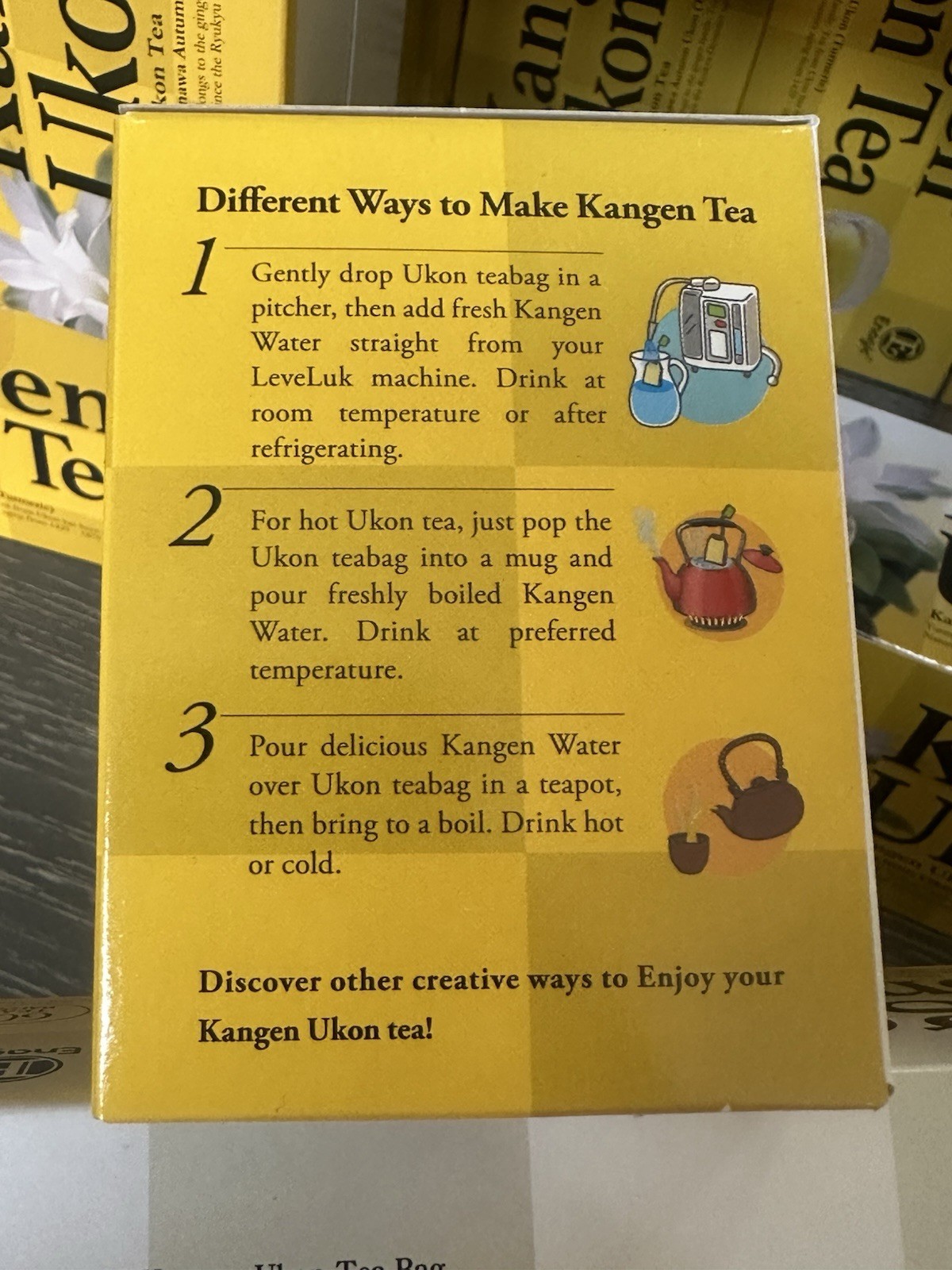 Enagic Kangen Ukon Turmeric Herbal Tea Bags 60 Ct (120g) Made in Japan