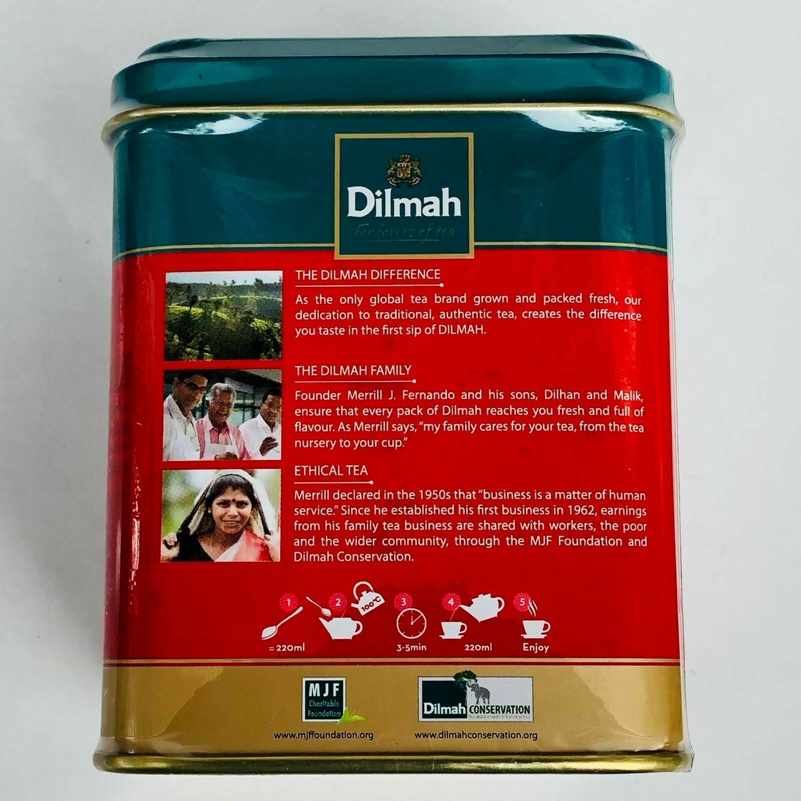 Ceylon Black Tea English Breakfast Dilmah 100% Natural Loose Leaf Single Estate