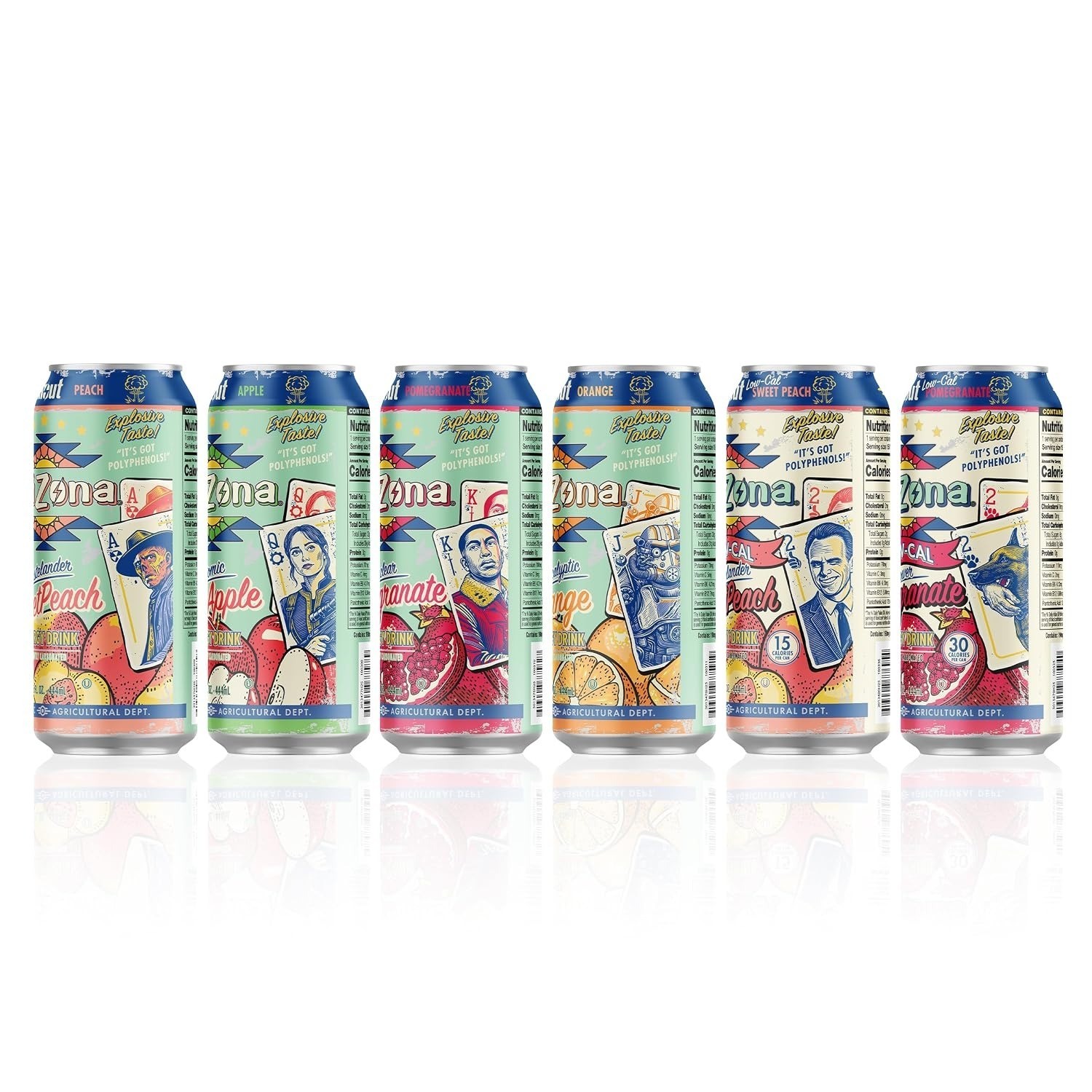 AriZona x Fallout Green Tea Energy Drink Variety Pack 15 Fl Oz 12 Pack Cans