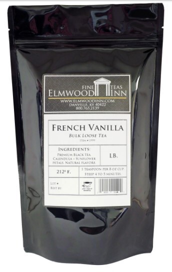 Elmwood Inn Fine Teas, French Vanilla Black Tea, 16-Ounce