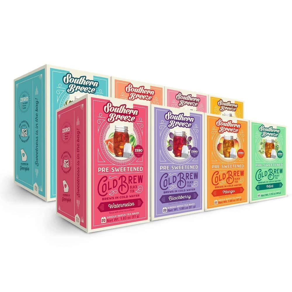 Cold Brew Sweet Tea Variety Pack Iced Tea with Black Tea and Zero Carbs Zero …