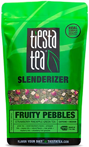Tiesta Tea Fruity Paradise Strawberry Pineapple Green Tea 16oz Loose Leaf
