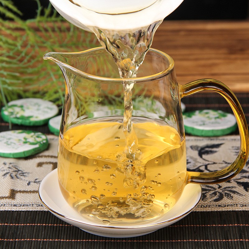 500g Yunnan Jasmine Tea Pu’er Tea Ancient Tree Tea Cake Raw Tea Compressed Tea