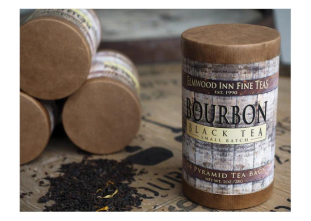 Elmwood Inn Fine Teas, Bourbon Black Tea 14 Pyramid Sachets Tea Bags