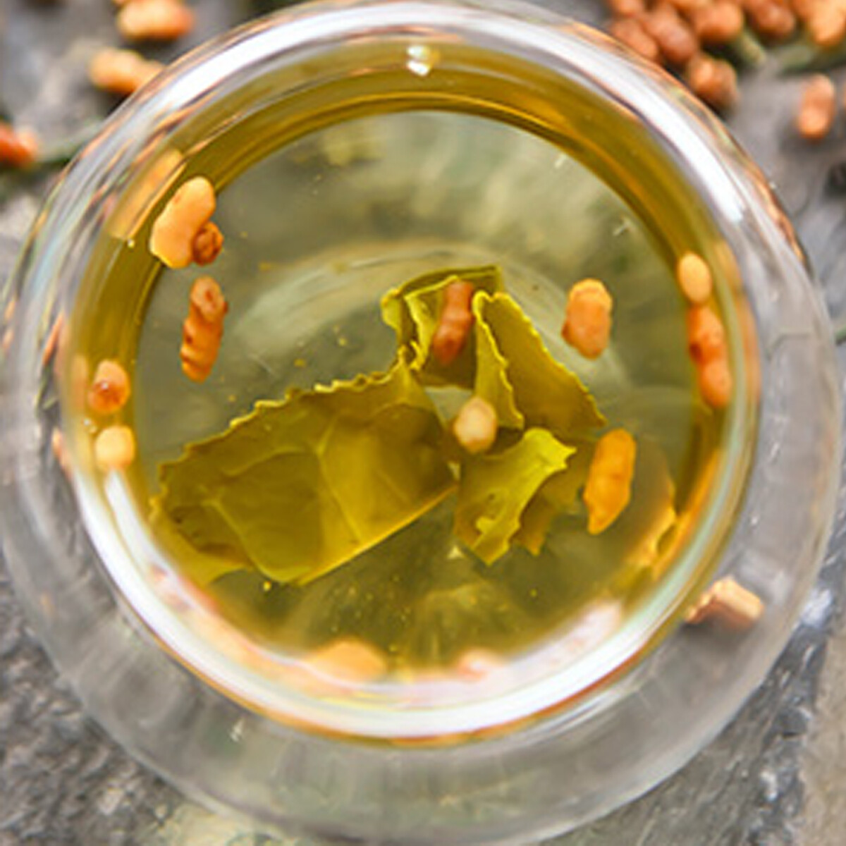 Premium Genmaicha Brown Rice Green Tea Natural Herbal for Beauty Health