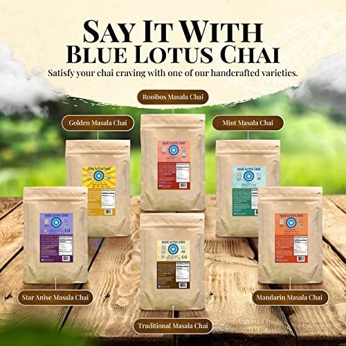 Blue Lotus Chai Traditional Masala Chai Powder 1 lb Bulk Bag Instant Tea