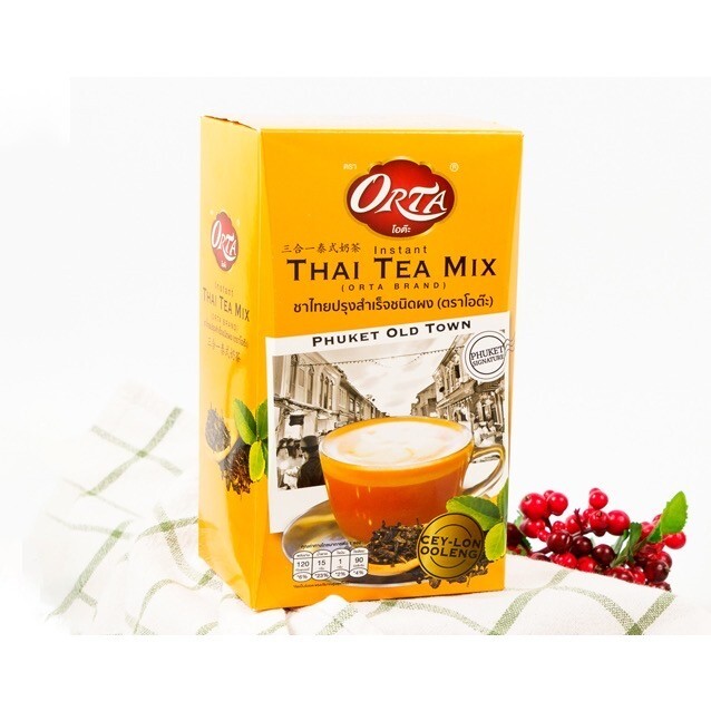 5x ORTA Instant Thai Tea Mix Drink Halal Phuket Oldtown Signature Thailand