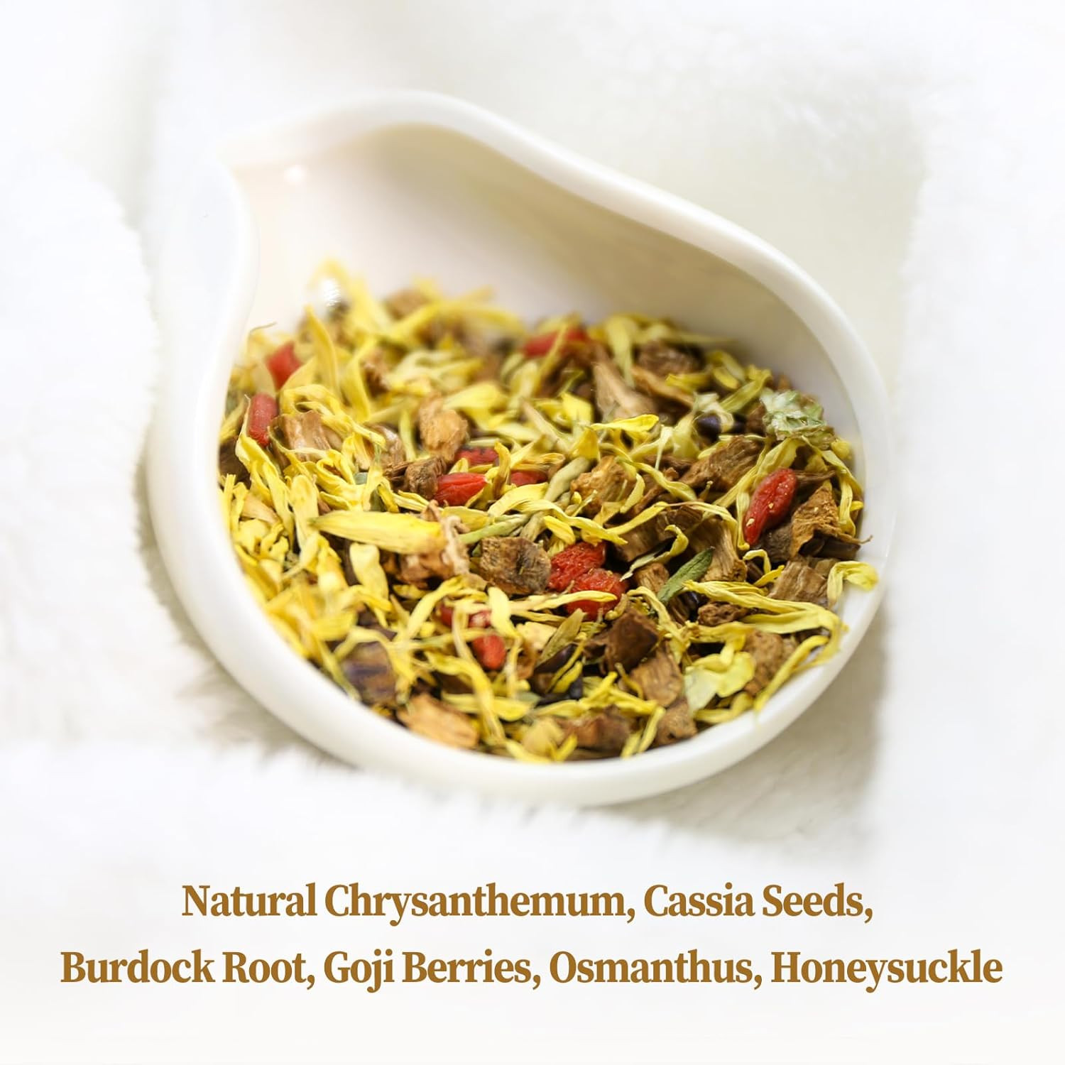 Fullchea – Chrysanthemum Cassia Seed Tea, 30 Teabags, 5G/Bag – Burdock Root, Goj
