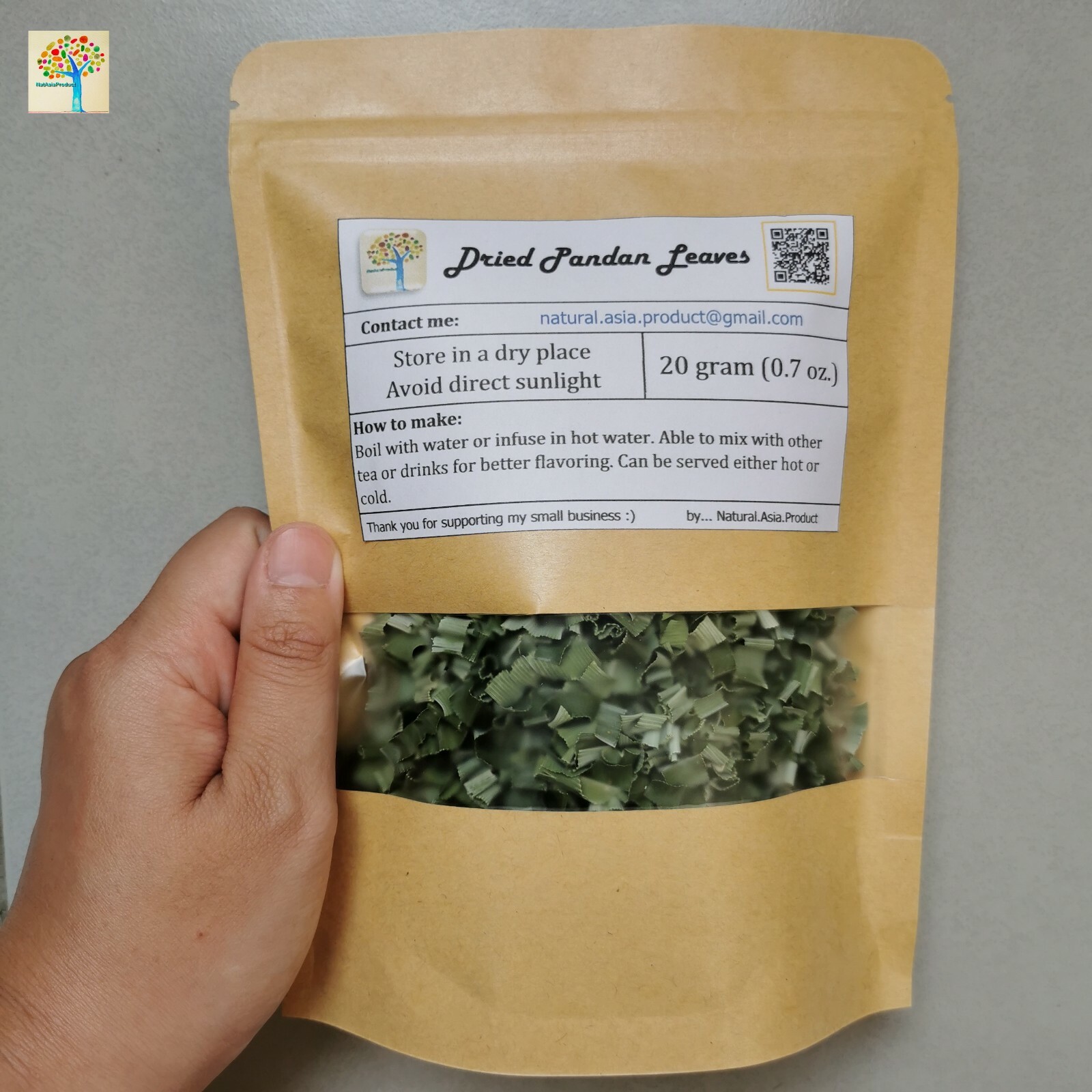 100% Organic Dried Pandan_Pandanus amaryllifolius_SUPER FRESH_Natural Green Dye