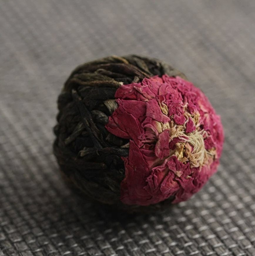 Yunnan Pu’er Scented Tea 120g (18pcs)Dragon Ball Raw Tea Rose Jasmine 6 Flavors