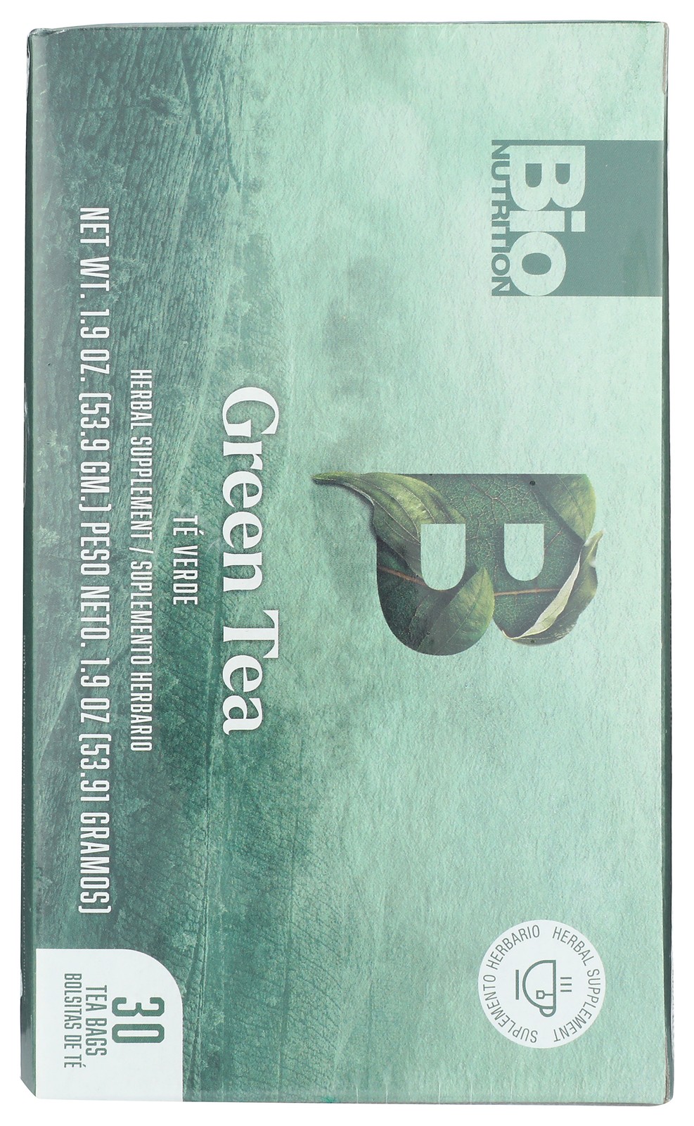 Bio Nutrition Green Tea Herbal Supplement 30 Bags 1 Pack