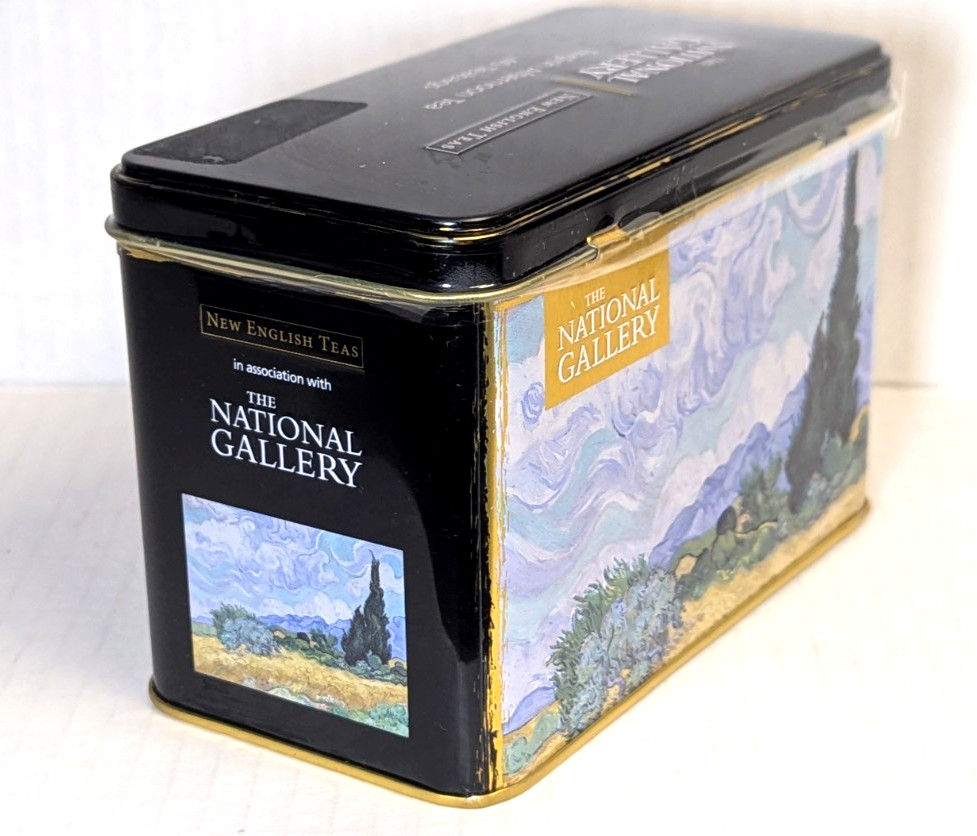 National Gallery English Afternoon Tea Tin Van Gogh Wheatfield with Cypresses