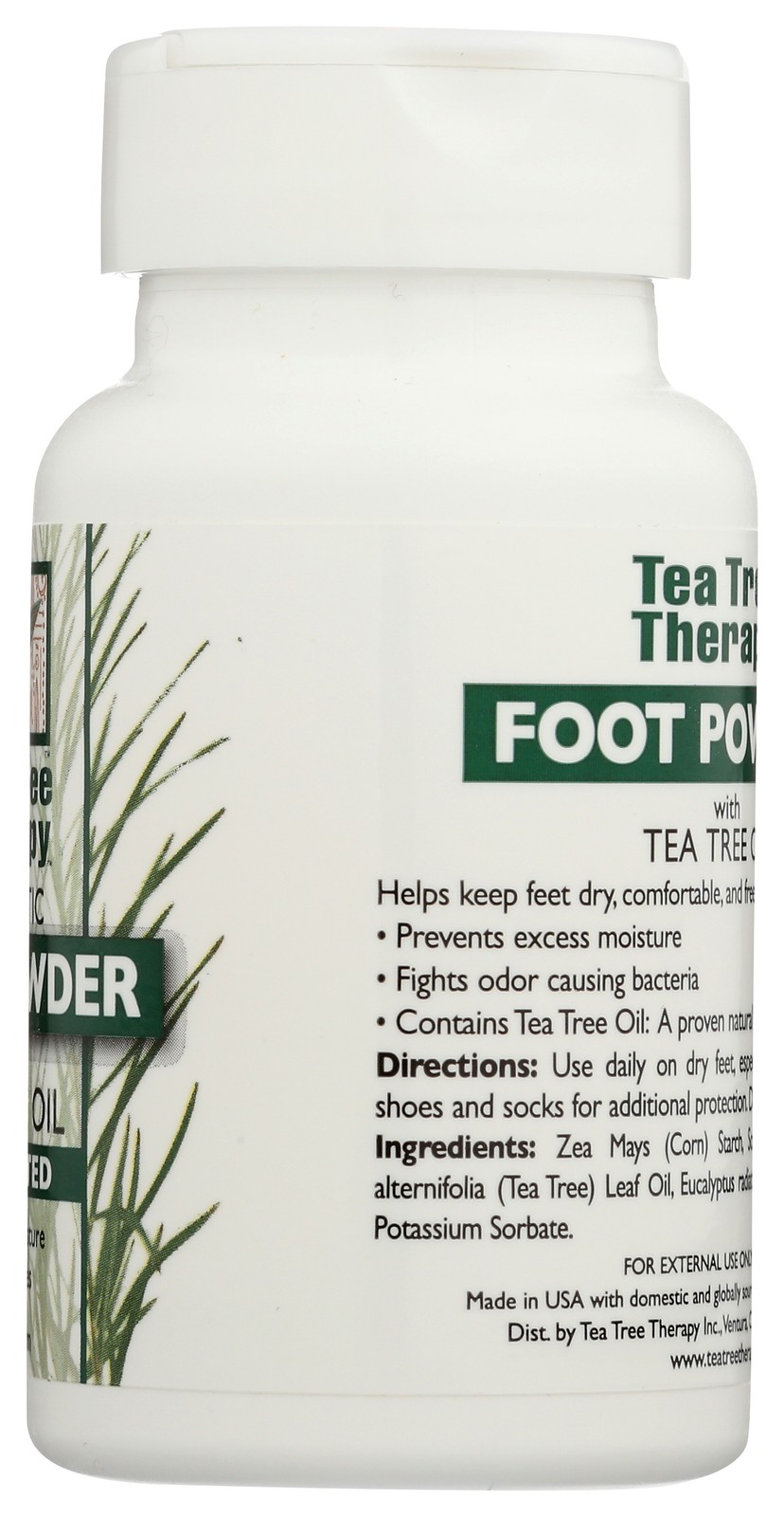 Tea Tree Therapy Antiseptic Foot Powder With Oil Unscented 3 Oz 3 Pack