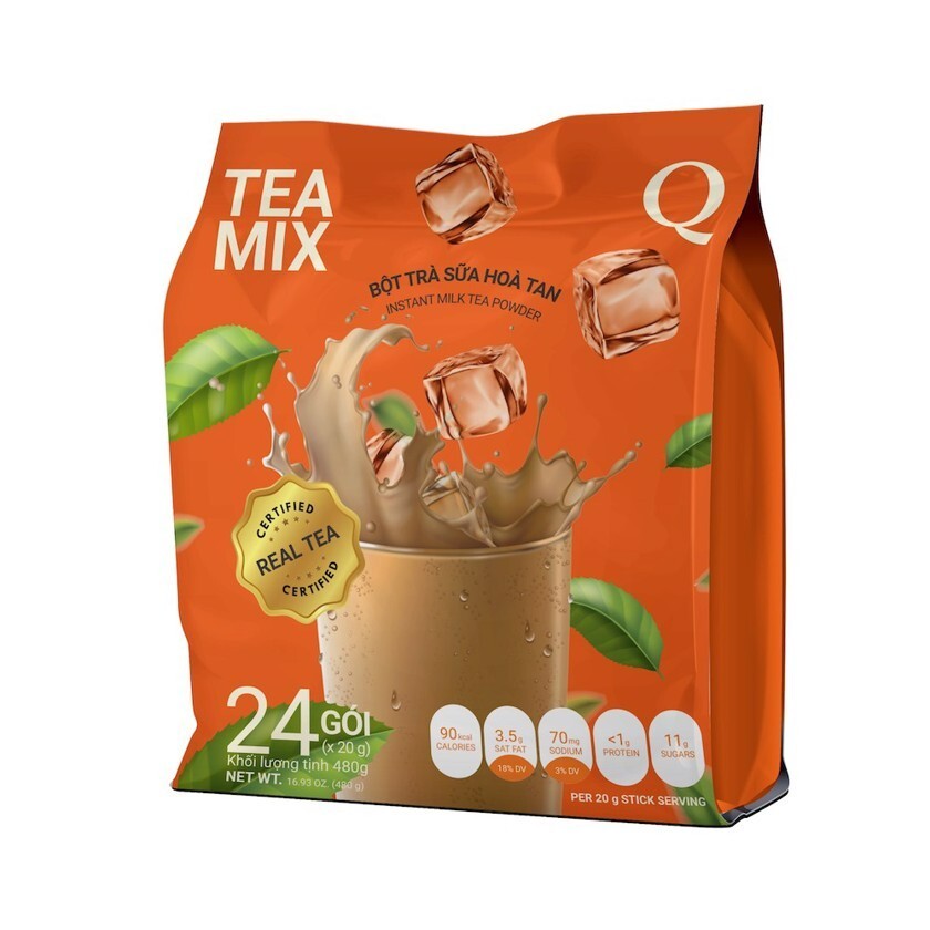 Tran Quang Vietnamese Milk Tea Mix 480G (24 Sachets x 20g) VietsWay