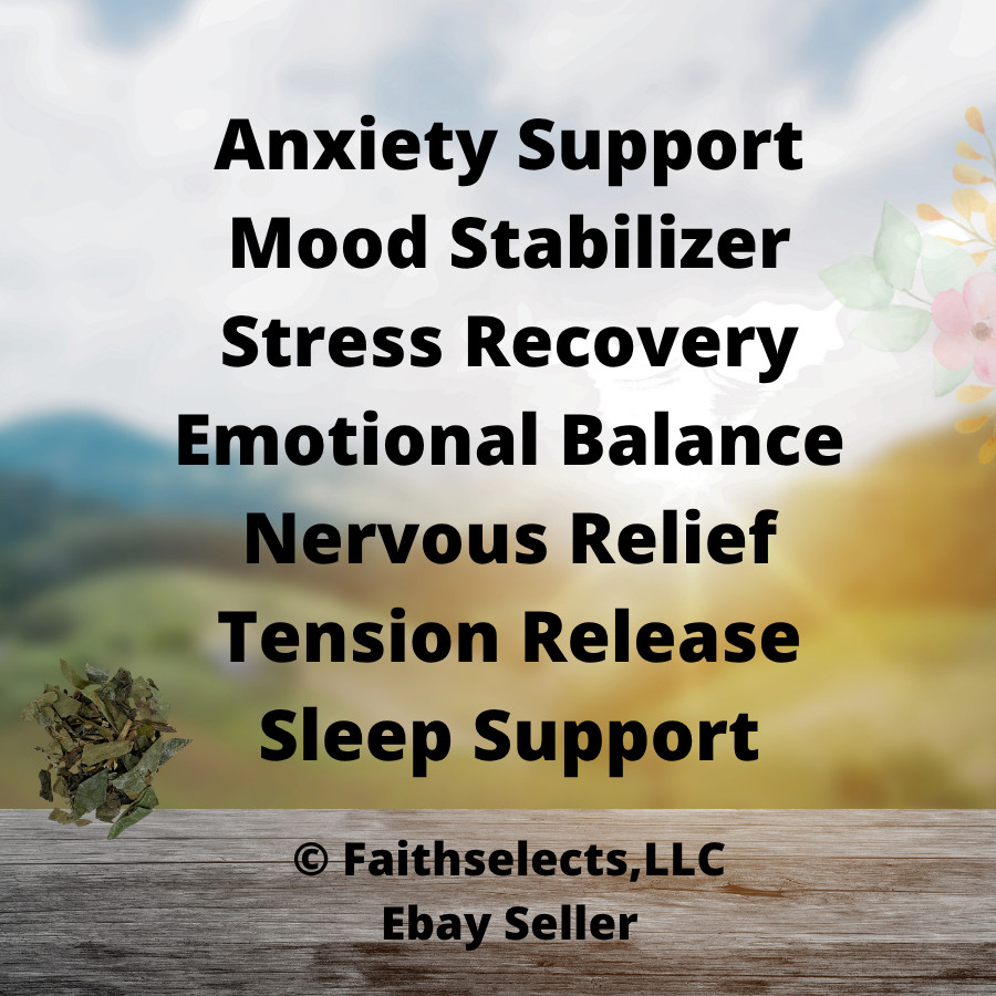 Anxiety Relief ,Stress, Tension & Mood Support, AnxiTease Soursop & Blue Vervain