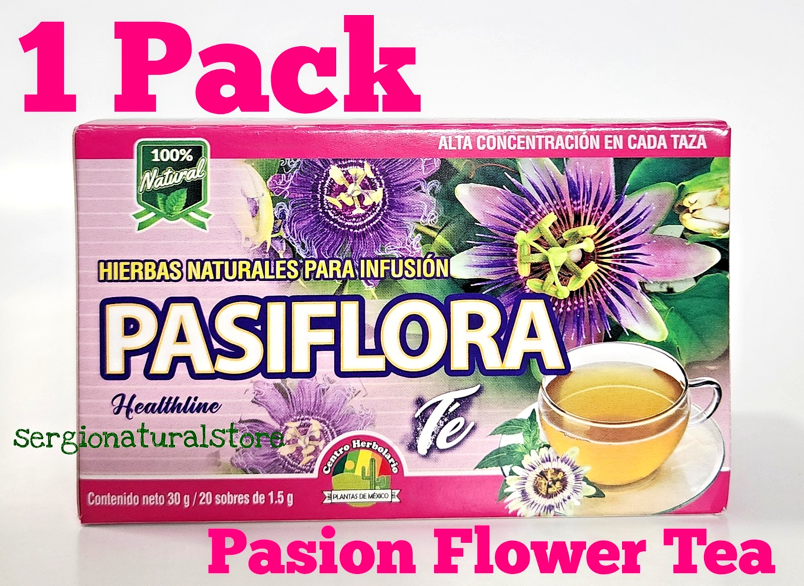 Plasifora Tea Herbal 25 bags TE de PASIFLORA Passion Flower Tea Free Shipping