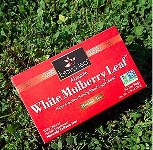 Absolute White Mulberry Leaf Herbal Tea Caffeine Free, 20 Tea Bags